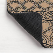 TAN-KABEL-STRICK-Maus-Pad Mousepad (Ecke)