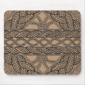 TAN-KABEL-STRICK-Maus-Pad Mousepad (Vorne)