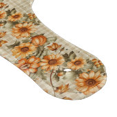TAN KARIERT MIT ORANGE FALL AUTUMN BLUME SCHNEIDEBRETT (Ecke)