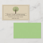 Tan Landscaping Yard Garden Service Visitenkarte (Vorne/Hinten)