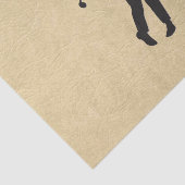 Tan Leather Golf Design Seidenpapier (Ausschnitt)