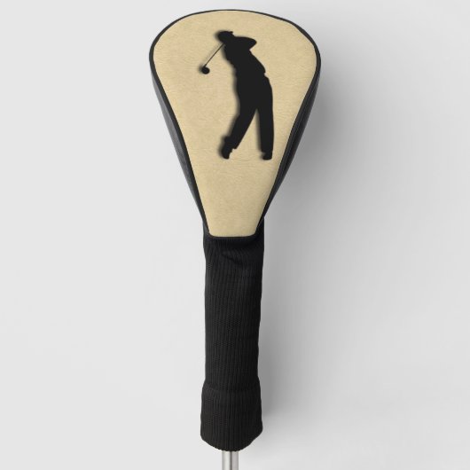 Tan Leather Golf Headcover (Vorderseite)