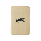 Tan Leather Look Golf Badematte (Vorderseite Vertikal)