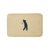 Tan Leather Look Golf Badematte (Vorderseite)