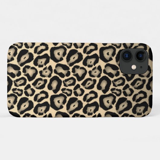 Tan Leopard Case-Mate iPhone Hülle (Rückseite (Horizontal))