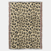 Tan Leopard Print Decke (Vorderseite Vertikal)
