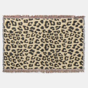 Tan Leopard Print Decke