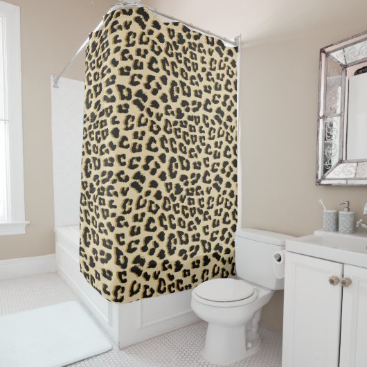 Tan Leopard Print Duschvorhang (Beispiel)