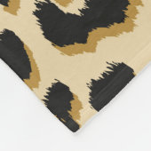Tan Leopard Print Fleecedecke (Ecke)
