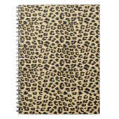 Tan Leopard Print Notizblock (Vorderseite)