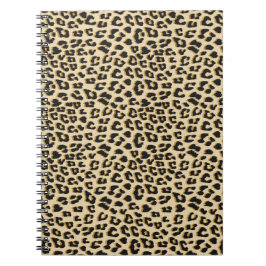 Tan Leopard Print Notizblock