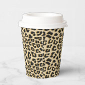 Tan Leopard Print Pappbecher (Rechts)