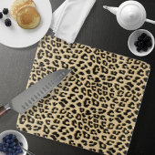 Tan Leopard Print Schneidebrett