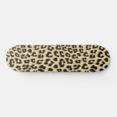 Tan Leopard Print Skateboard (Horizontal)