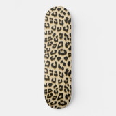 Tan Leopard Print Skateboard (Vorderseite)