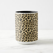 Tan Leopard Print Tasse (Zentrum)