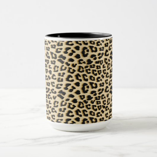 Tan Leopard Print Tasse (Zentrum)