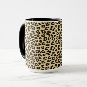 Tan Leopard Print Tasse