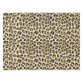 Tan Leopard Print Tischdecke (Vorderseite (Horizontal))