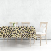 Tan Leopard Print Tischdecke