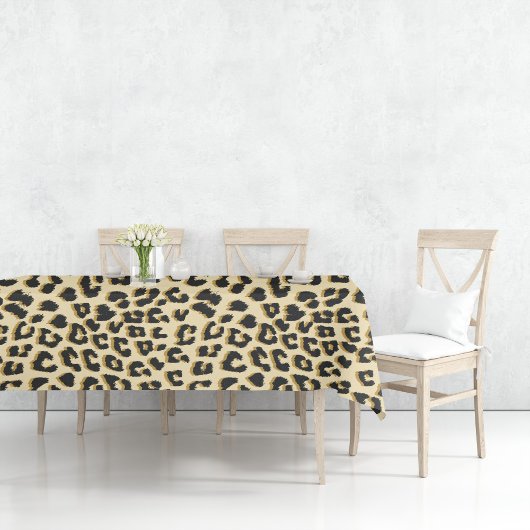 Tan Leopard Print Tischdecke