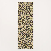 Tan Leopard Print Yogamatte (Vorderseite)