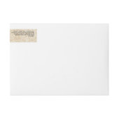 Tan Linen Paper Style Cosmetics JAR Label (Vorderseite)