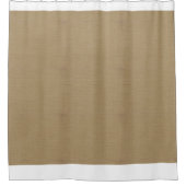 Tan Linen Texture Duschvorhang (Vorderseite)