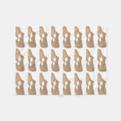 Tan Lyrical Shoe Modern Dance Dancer Choreograf Fleecedecke (Vorderseite (Horizontal))