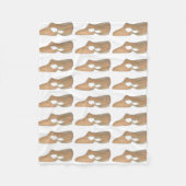 Tan Lyrical Shoe Modern Dance Dancer Choreograf Fleecedecke (Vorderseite)