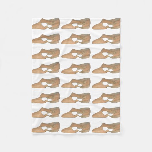 Tan Lyrical Shoe Modern Dance Dancer Choreograf Fleecedecke (Vorderseite)