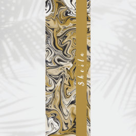 Tan Marble Swirl-Muster individuell anpassen Yogamatte