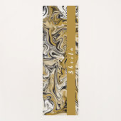 Tan Marble Swirl-Muster individuell anpassen Yogamatte (Vorderseite)