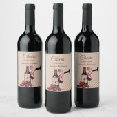 Tan - Marsala Weinetikett (Flaschen)