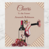 Tan - Marsala Weinetikett (Einzelnes Label)