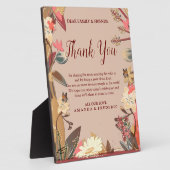 Tan - Marsala Wine & Drehung von Pink Fotoplatte (Seite)