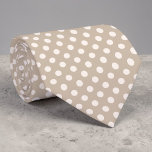 Tan Mini Polka Dots Necktie Krawatte<br><div class="desc">A stylish and versatile necktie featuring a classic tan background adorned with tiny polka dots. This tie is perfect for adding a touch of sophistication to any outfit, whether it's for a business meeting, a special event, or simply to elevate your everyday look. The subtle pattern makes it easy to...</div>