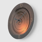 Tan mit atmosphärischen Effekten > künstlerische U Große Wanduhr (Winkel)