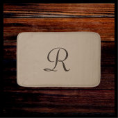 Tan Mit Monogramm Plush Bath Mat Badematte