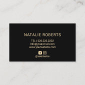 Tan Modern Sunshine Airbrush Tanning Visitenkarte (Rückseite)