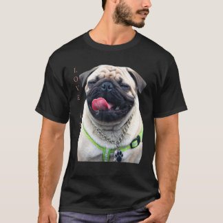 Tan Mops Frauen Männer Mops Mama Vater Leben T-Shi T-Shirt