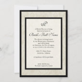 Tan n Cream Red Tulip Damask - Brautparty Einladung (Vorderseite)