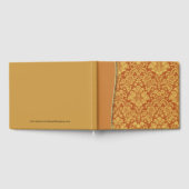 Tan Natural Damask Wedding oder Shower Guestbook Gästebuch (Voll)