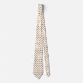 Tan necktie featuring a subtle geometric pattern  krawatte (Vorderseite)