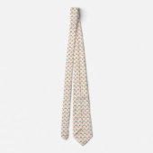 Tan necktie featuring a subtle geometric pattern  krawatte (Rückseite)