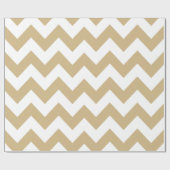Tan Neutral Chevrons Geschenkpapier (Flach)