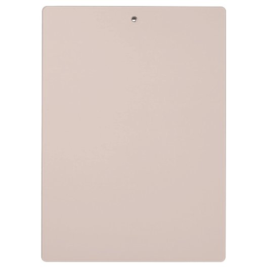 Tan - Neutral - Pastellfarbe Klemmbrett (Rückseite)