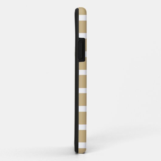 Tan Neutral Stripes Case-Mate iPhone Hülle (Hinten/Rechts)
