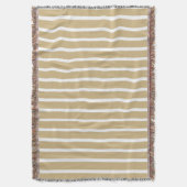 Tan Neutral Stripes Decke (Vorderseite Vertikal)