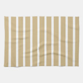 Tan Neutral Stripes Geschirrtuch (Horizontal)